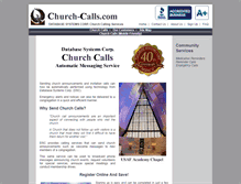 Tablet Screenshot of church-calls.com